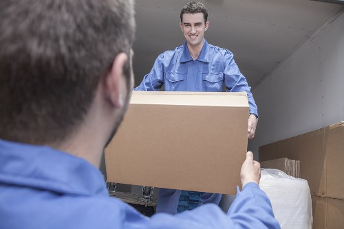 Man and van team preparing a safe house move in Catford