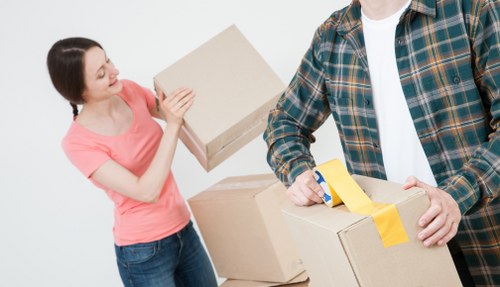 Local man with a van loading furniture for a Catford home move