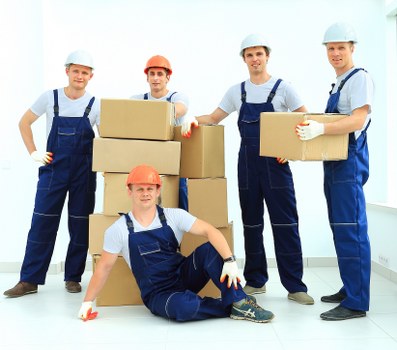 Commercial moving team planning a business relocation in Catford