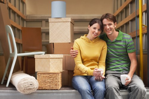 Man and van transport for a flat move in Catford with careful loading