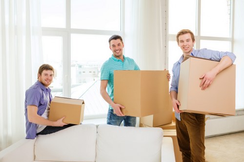 Removal team helping with a home move in Catford